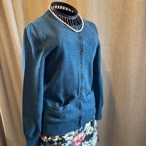 Banana Republic - Woman’s - Wool Blend Cardigan Sweater - Teal - Size XS